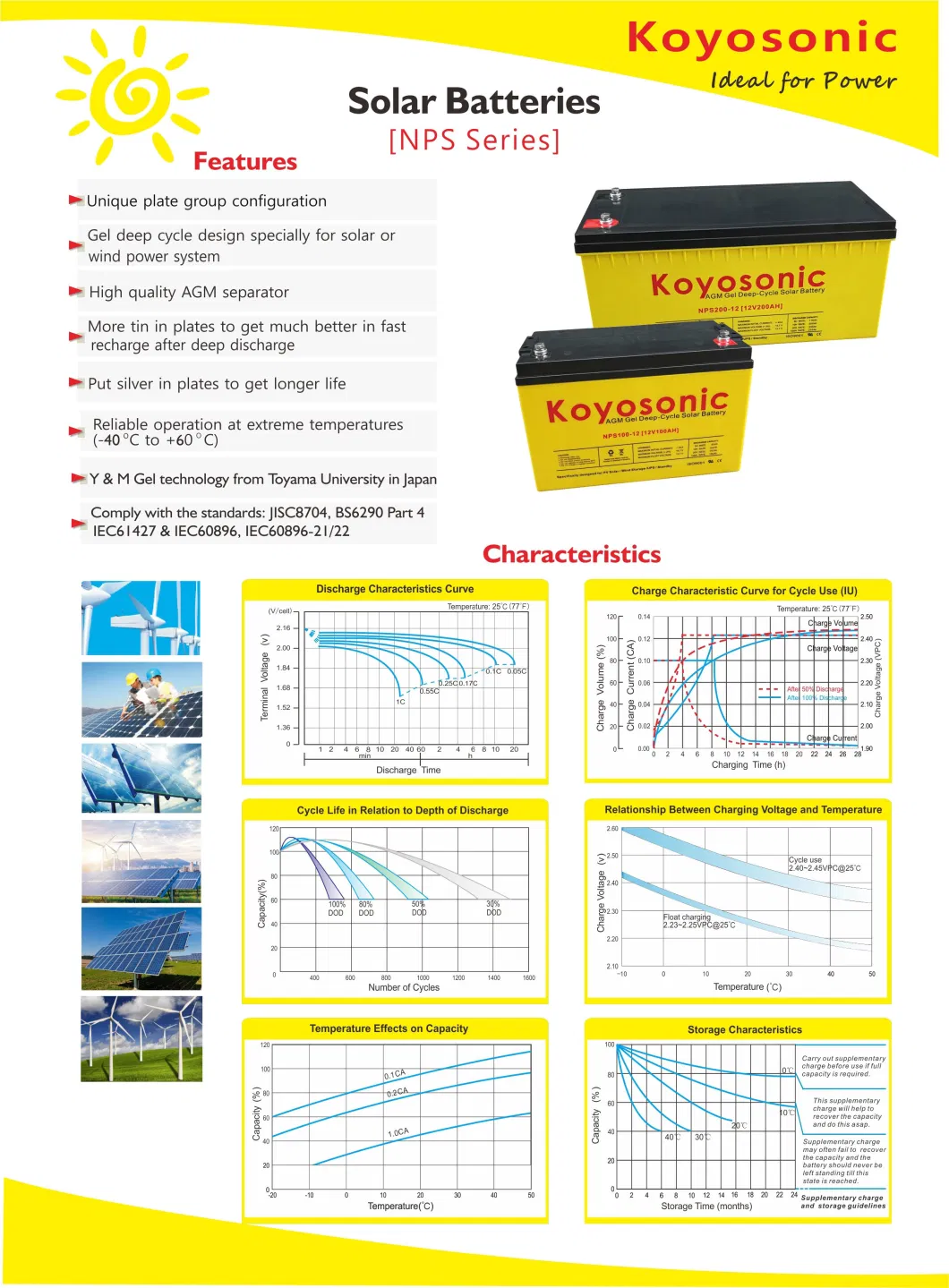 Sealed Maintenance Free 12V 200ah VRLA AGM Battery Deep Cycle Solar Panel Battery with 3 Years Warranty and MSDS