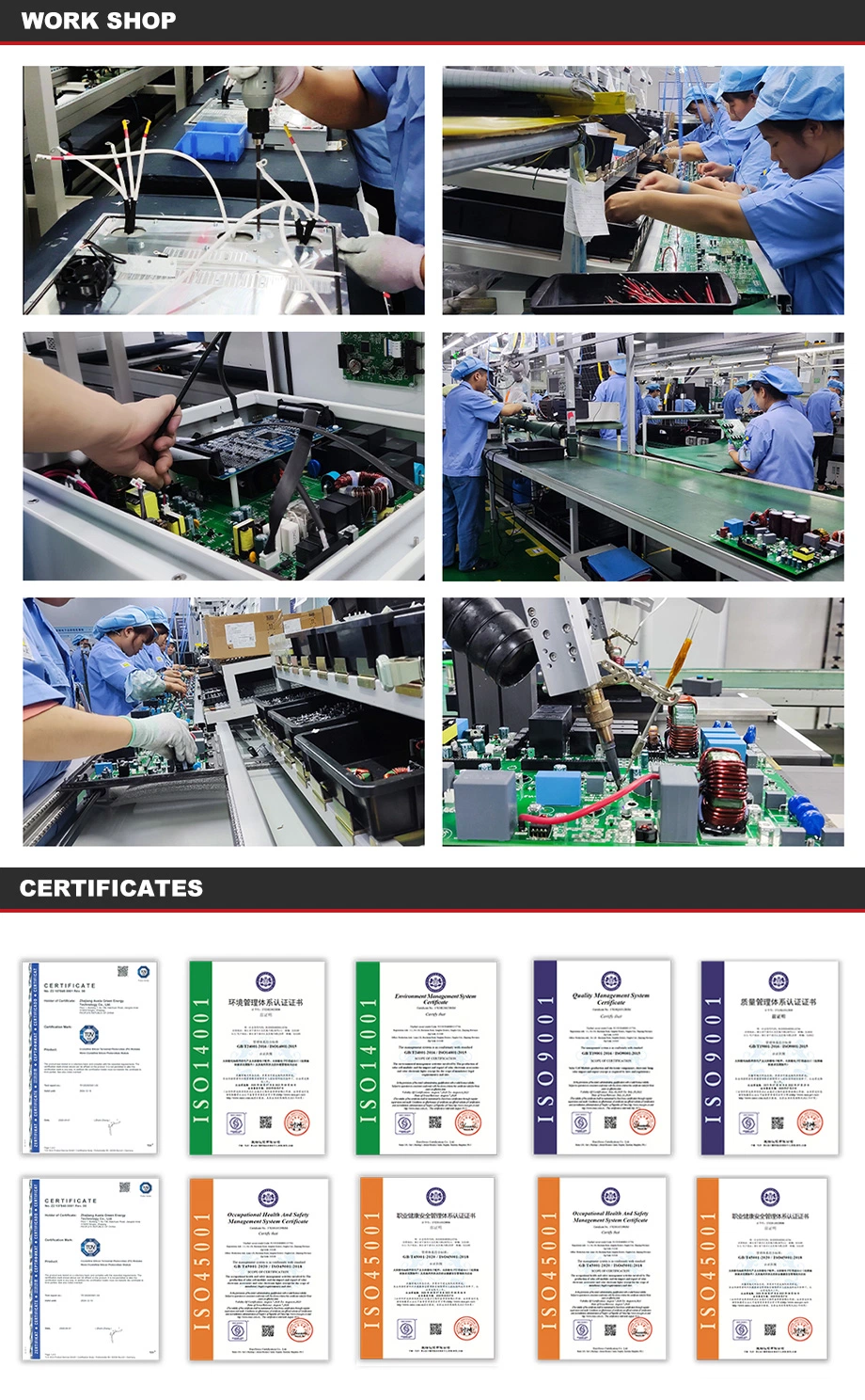 Chisage Ess Industrial Hybrid Inverter Support Battery Capacity and Discharge