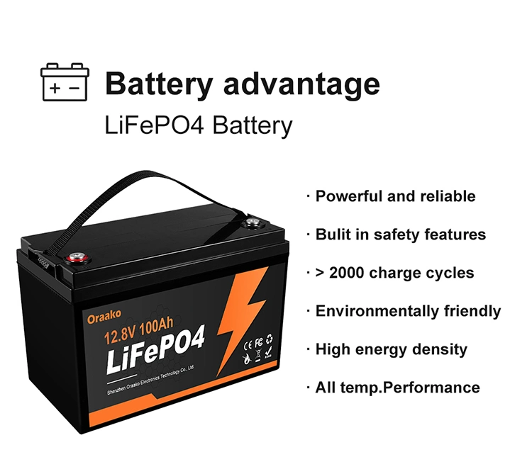 100ah LiFePO4 Battery 24V 200ah Energy Storage Battery Lead Acid Replacement 24V