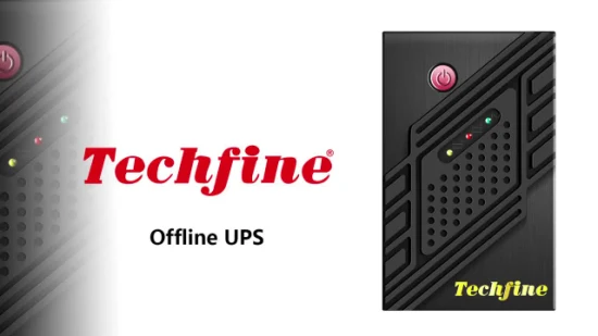Techfine UPS Fonte de alimentação ininterrupta 12V UPS offline para computador